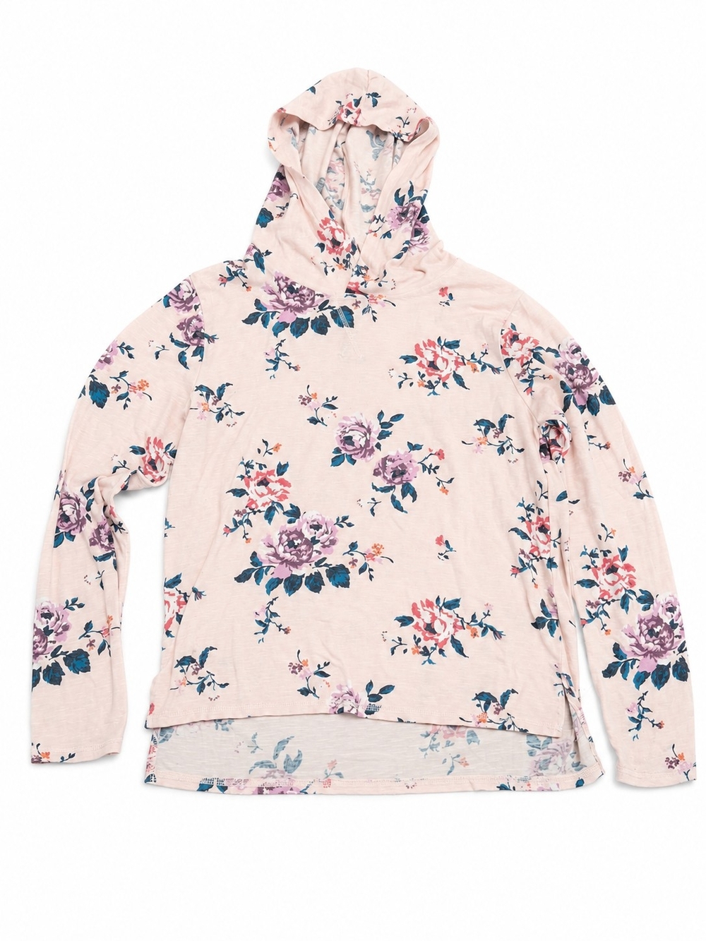 Wildflowers Pink Floral Hooded Top
